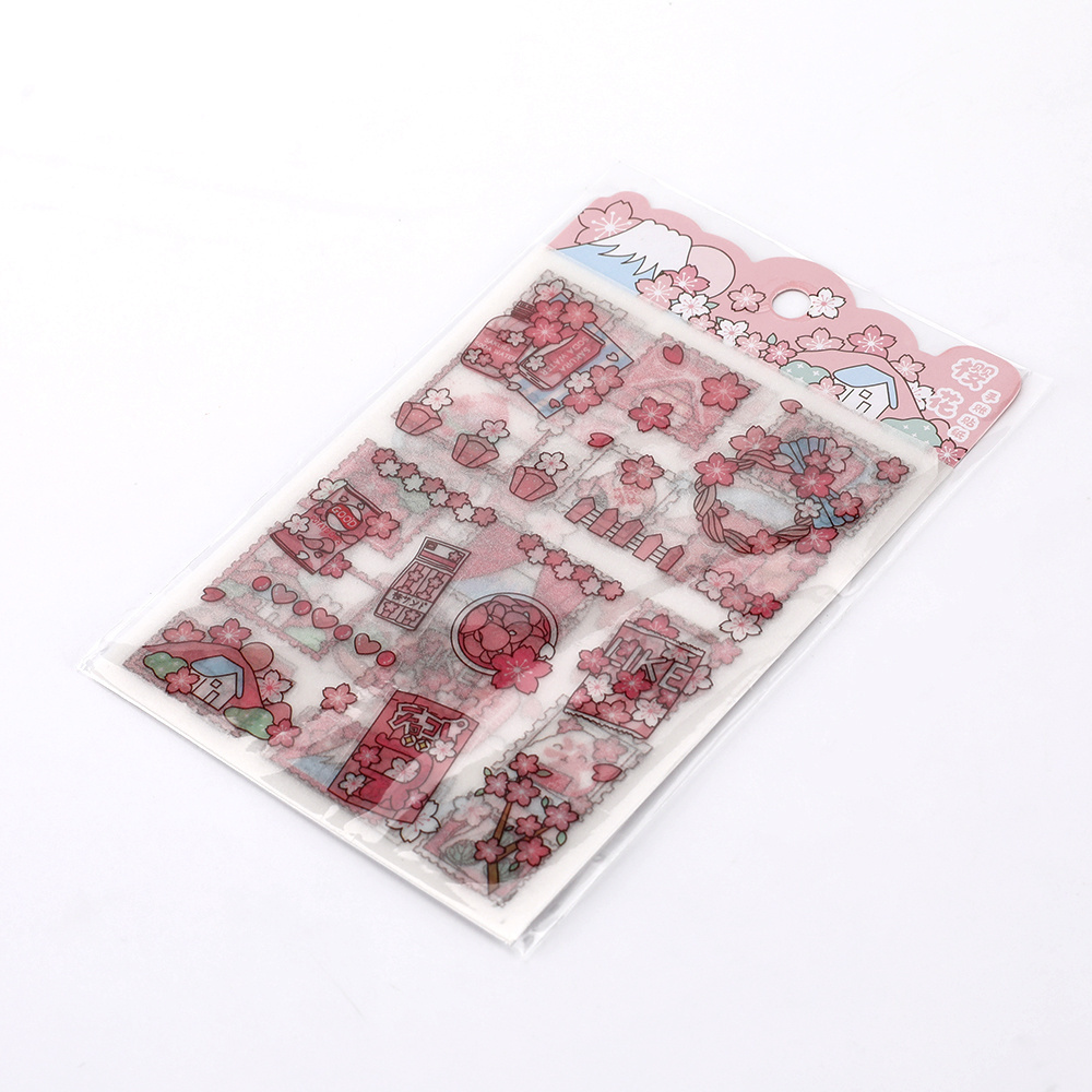 Sticker Sheets Wholesale Journal Stickers For Girl Cute Cartoon Pattern Strawberry Cherry Pet Handbook Guitar Scrapbook Stickers