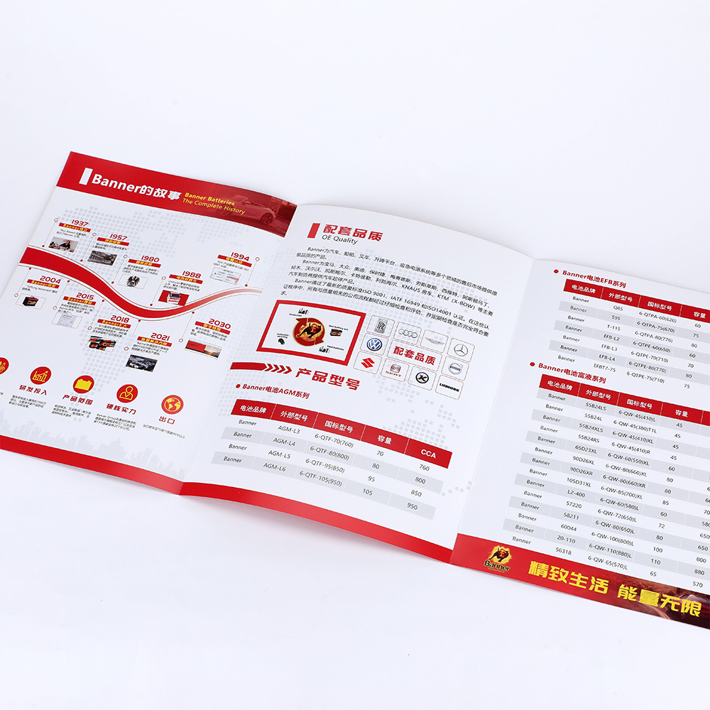 Customized Art Paper Flyer Leaflet Brochure Printing User Guides Booklets Electronic Product Instruction Manual Book