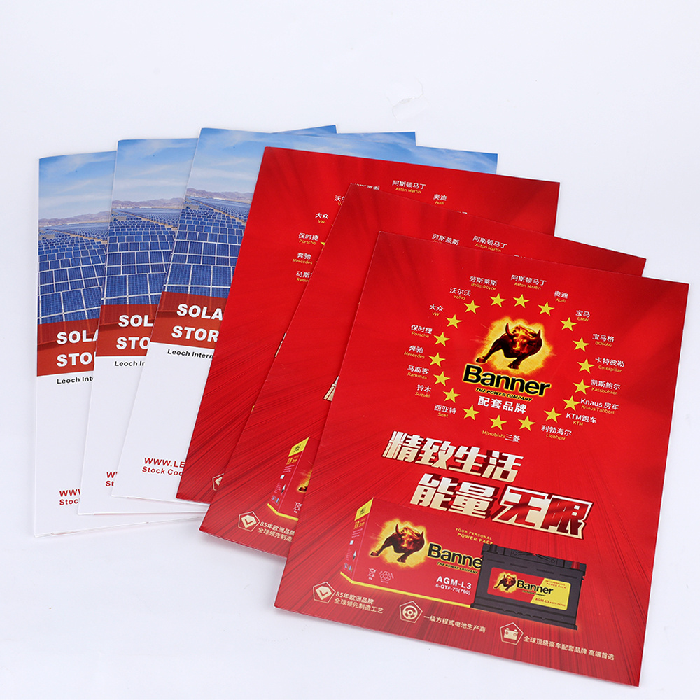 Customized Art Paper Flyer Leaflet Brochure Printing User Guides Booklets Electronic Product Instruction Manual Book