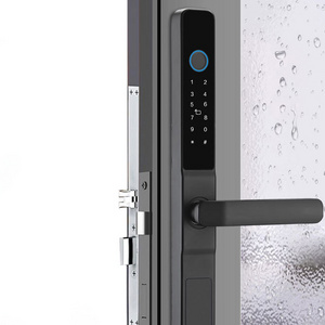 Fingerprint Biometric Keyless Glass Door Digital Aluminum Sliding Smart door lock