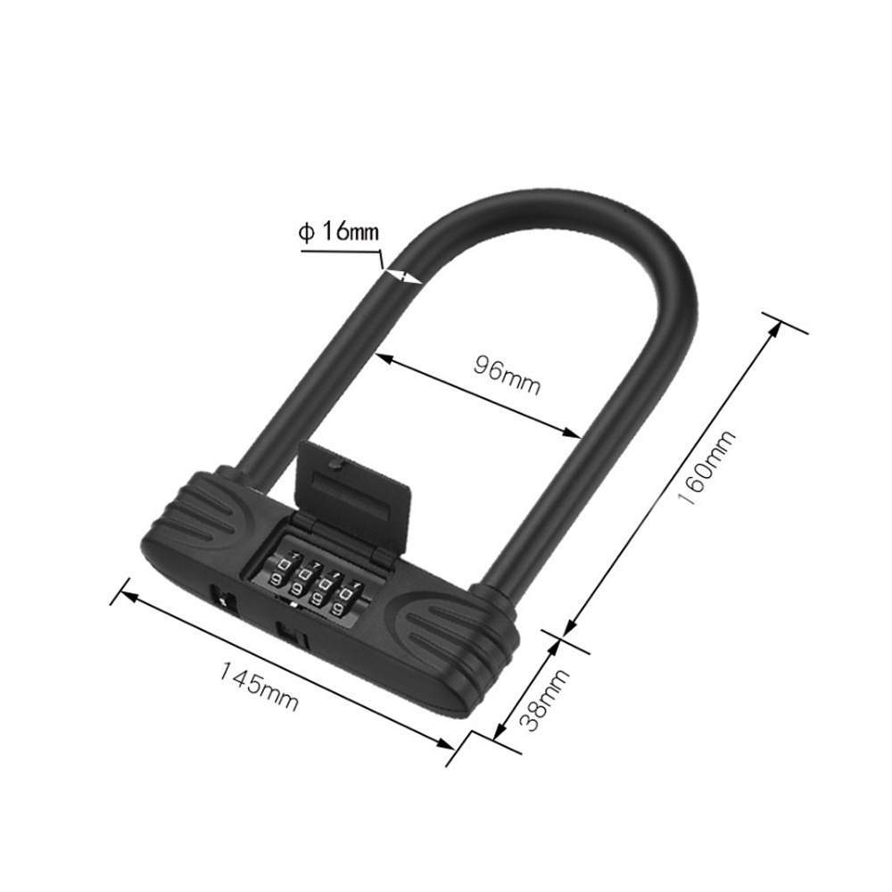 Anti Theft Heavy Duty Bicycle Heavy Duty Combination U Lock Bike Lock