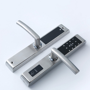 Front Door Handle Electronic Security Smart Aluminum Sliding Digital Locks