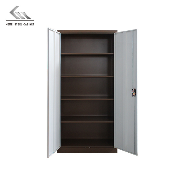 Double Door Office Storage Cabinets easy Assemble Filing Wardrobe Metal Cabinets Office Furniture Home Office