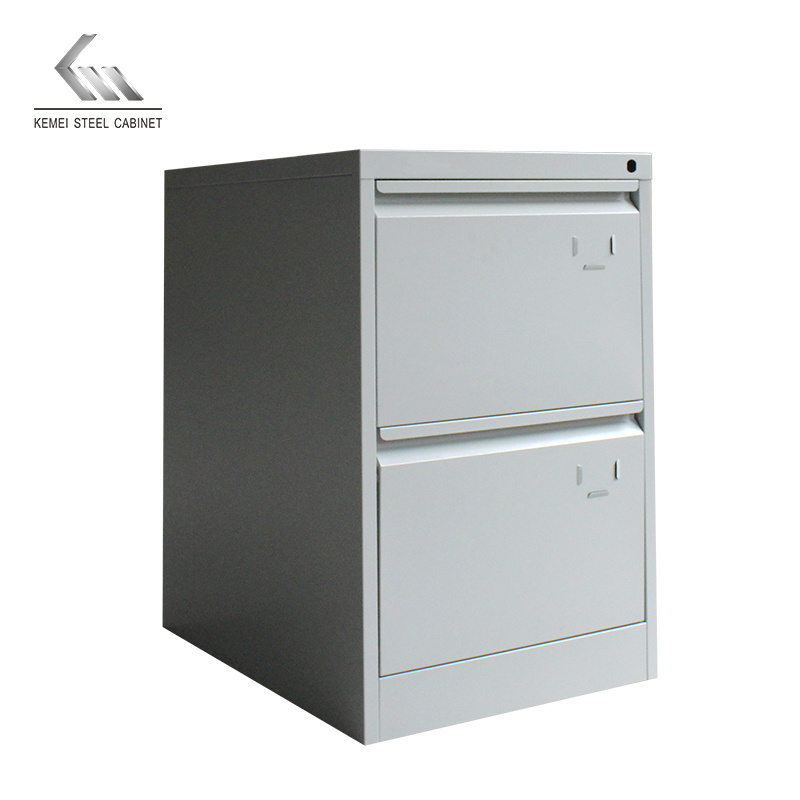 Heavy duty 2 drawers file cabinet drawer steel locker vertical storage cabinet