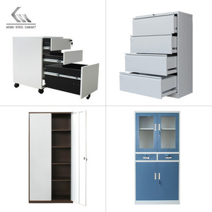 Flat Display Office Furniture Fireproof Bulk Metal File Cabinet Organizer 3 4 Drawer File Box Lock Lateral Filing Cabinet