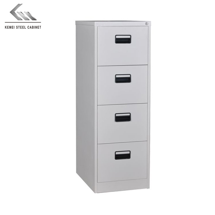 Metal Drawer Cabinet 4 Drawer Vertical Cabinet Office Furniture File Cabinet KD Structure Steel Cupboard