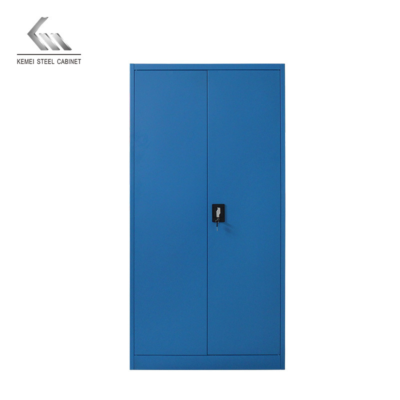 Customized steel locker office furniture cabinet 2 door metal wardrobe