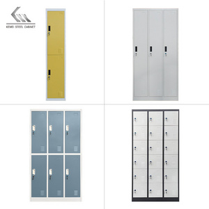 High Quality Metal Gym Locker 1/2/3/4/5/6/8/9/10/12/15/18/20/24 Door Office Staff Clothing Storage Steel Lockers