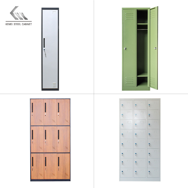 High Quality Metal Gym Locker 1/2/3/4/5/6/8/9/10/12/15/18/20/24 Door Office Staff Clothing Storage Steel Lockers