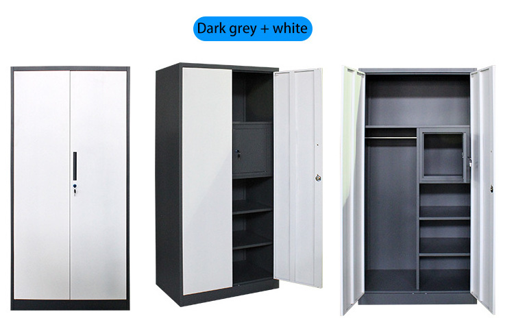 Wholesale Metal filing cabinet 2 Doors Cupboard for clothes Storage metal file Cabinet steel cabinet locker