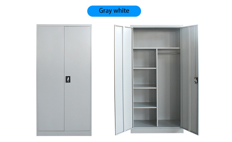 Wholesale Metal filing cabinet 2 Doors Cupboard for clothes Storage metal file Cabinet steel cabinet locker