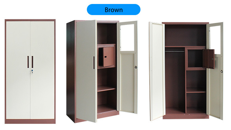 Wholesale Metal filing cabinet 2 Doors Cupboard for clothes Storage metal file Cabinet steel cabinet locker