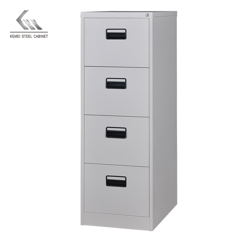 Customized Easy Assemble Office Steel Storage Lateral File Cabinet Vertical Metal 4 Drawer Filing Steel Cabinet