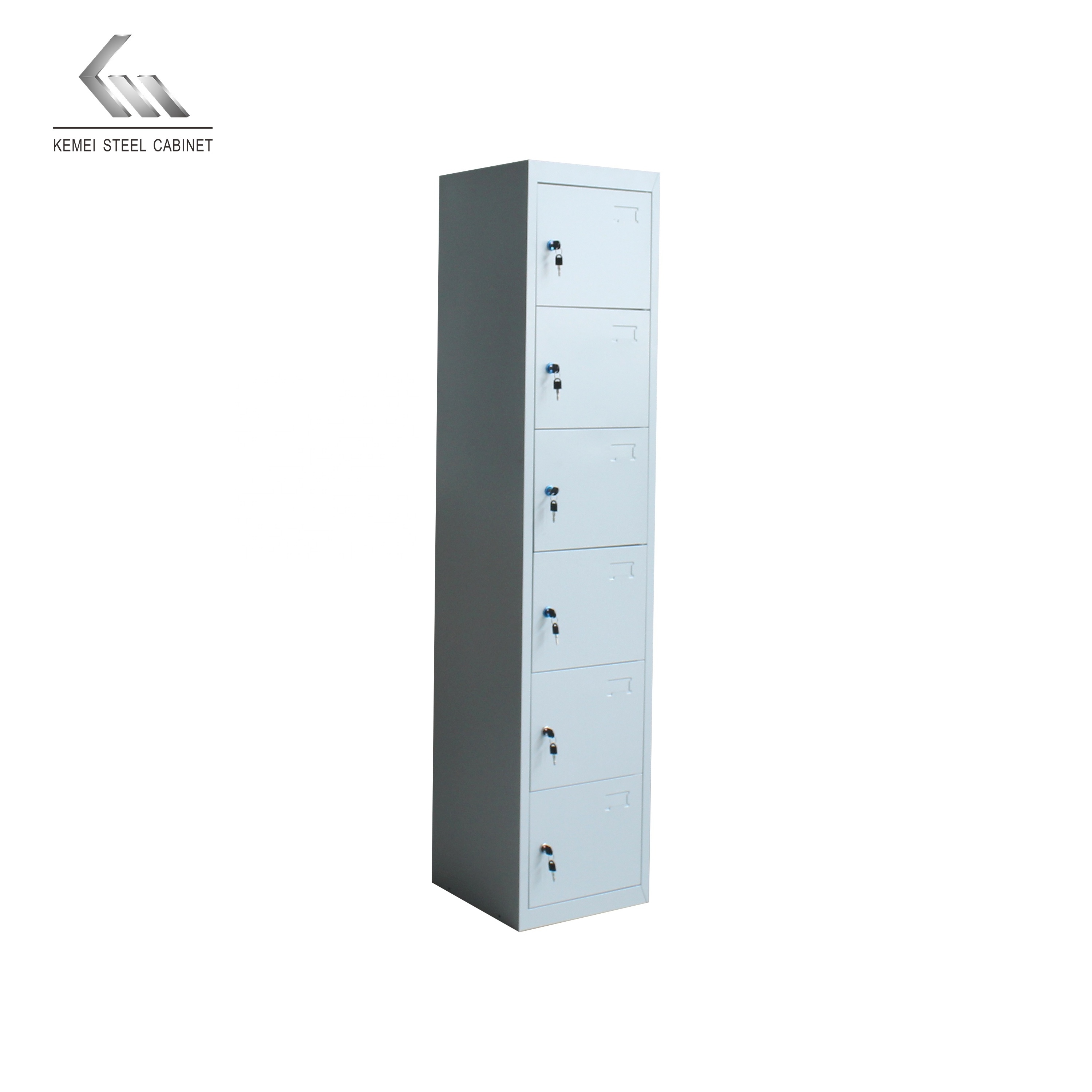 Single Metal Locker Body 6 Doors Steel Locker/Metal Wardrobe Storage Furniture