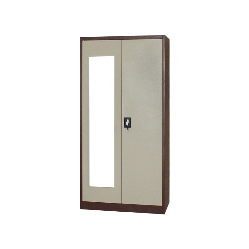 Low price economic 2 door metal wardrobe cabinet steel locker for dorm