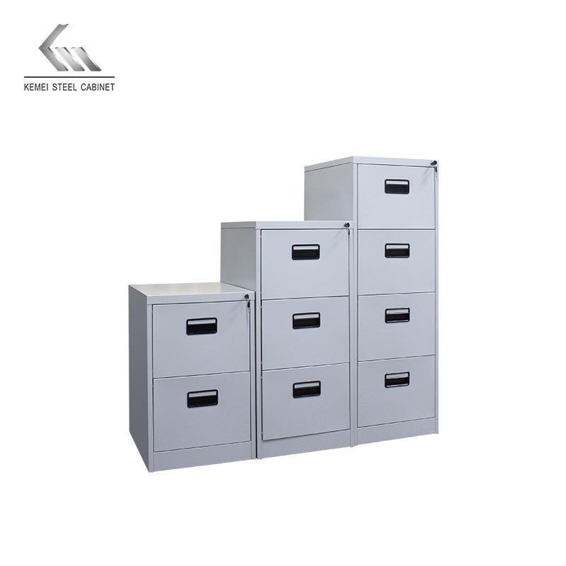 Wholesale Office Steel Filing Cabinet Metal Drawers Combination Storage Cupboard Metal 2 3 4 Drawers File Hanging Cabinet