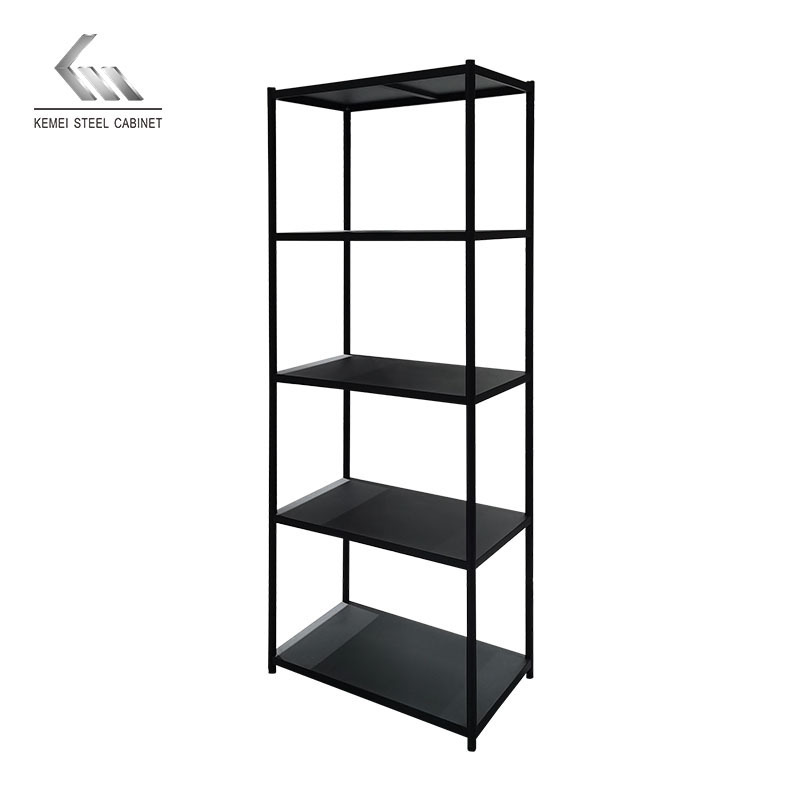 Light Duty Galvanized 5 Tier Boltless Rivet Shelving Rack Metal Shelves Metal Steel Garage Storage Rack For Home Use