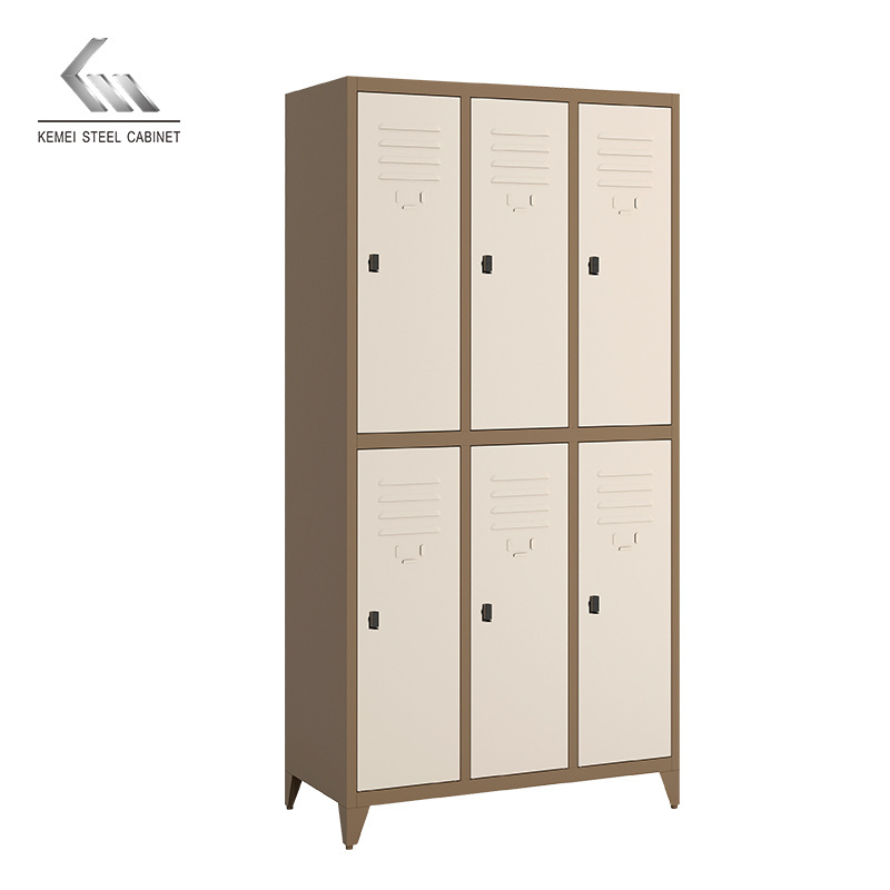 Home Storage steel Cabinet Organizer Chinese Style locker Multiple Doors Wardrobe