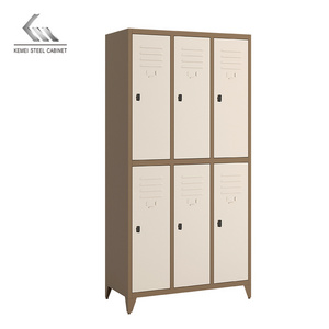 Home Storage steel Cabinet Organizer Chinese Style locker Multiple Doors Wardrobe