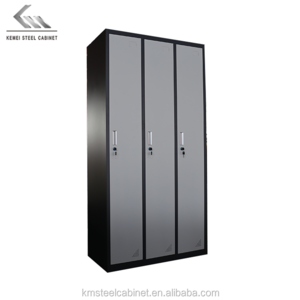 High quality 3 Door Metal Gym Locker steel Wardrobe Storage Cabinets