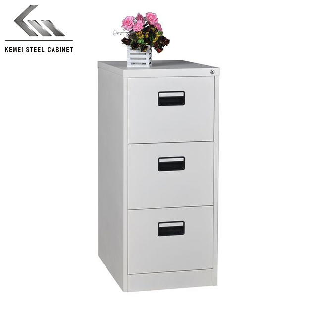 Locking 3 drawers mobile storage cabinet industrial large wardrobe metal cabinets filing