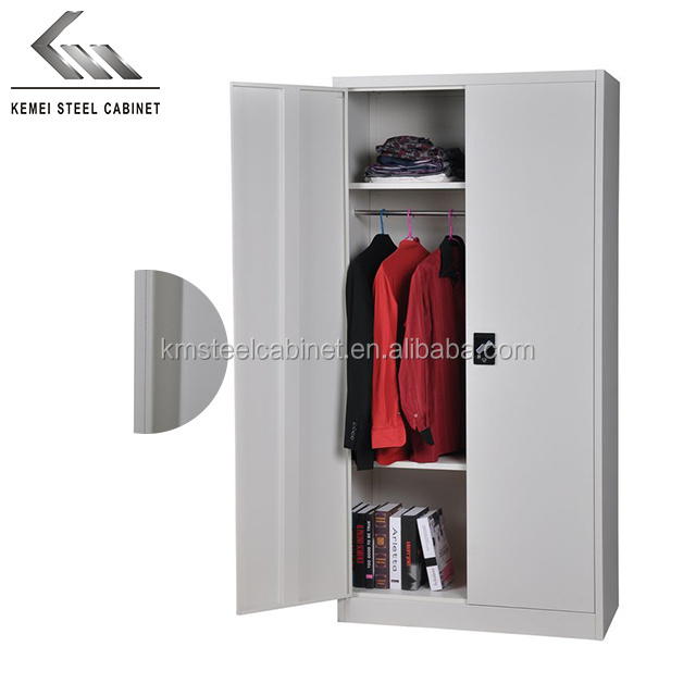 Metal wardrobe closet cabinet design clothing locker godrej for commercial storage