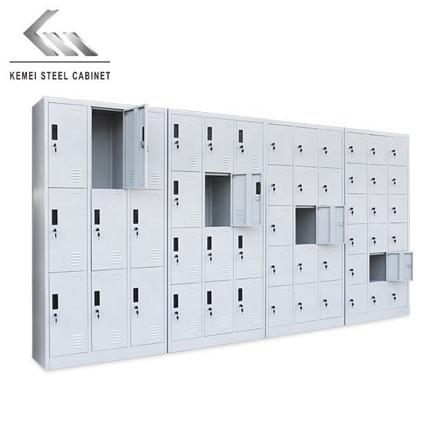 Multiple door iron staff locker casillero metalico steel gym storage lockers metal clothes locker cabinet