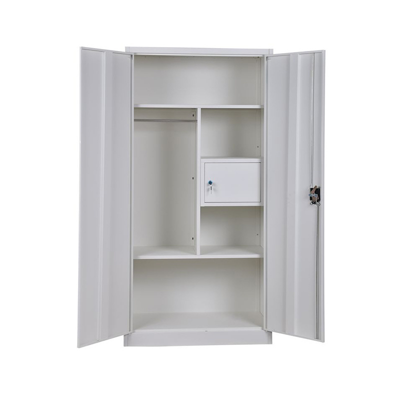 Hot Sale Wardrobe Modern Design Apartment Wardrobe 2 Door Clothing Steel Furniture Locker Closet Wardrobe Metal Cabinet