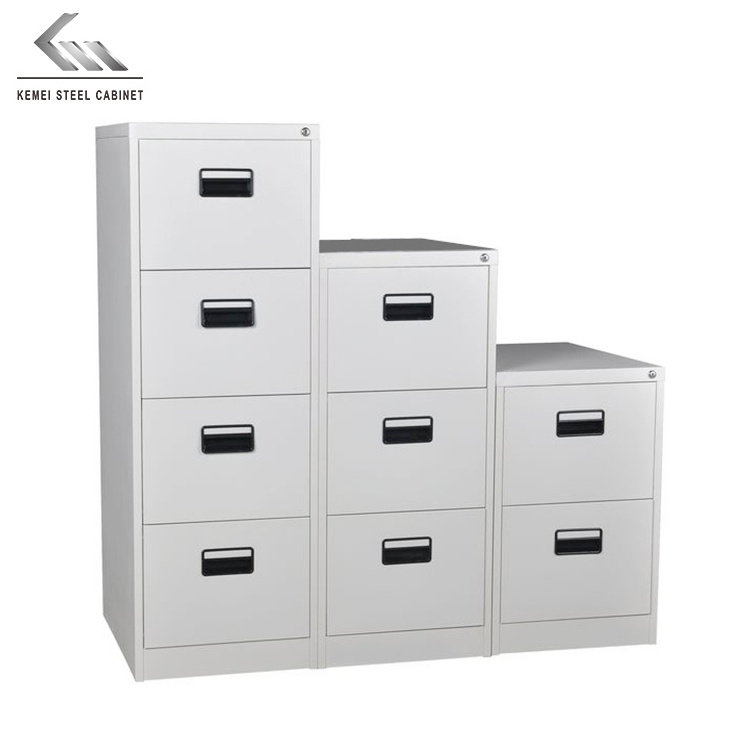 Metal Drawer Cabinet 4 Drawer Vertical Cabinet Office Furniture File Cabinet KD Structure Steel Cupboard