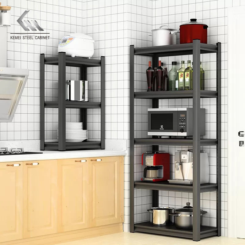 Light Duty Galvanized 5 Tier Boltless Rivet Shelving Rack Metal Shelves Metal Steel Garage Storage Rack For Home Use