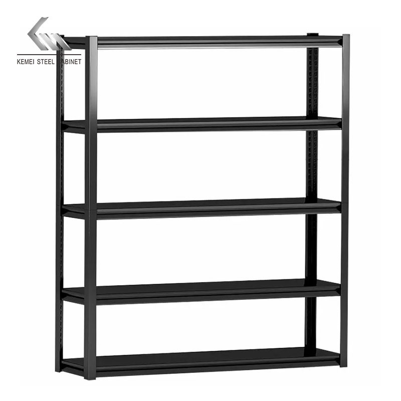 Light Duty Galvanized 5 Tier Boltless Rivet Shelving Rack Metal Shelves Metal Steel Garage Storage Rack For Home Use