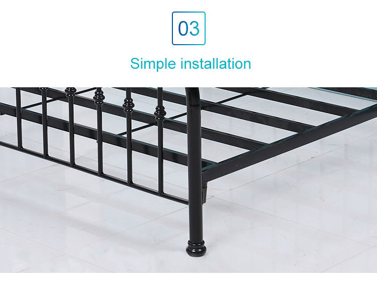 Modern Simple Princess Iron Bed Iron Frame Steel Frame Double Adult Bed Frame King Size Children Beds