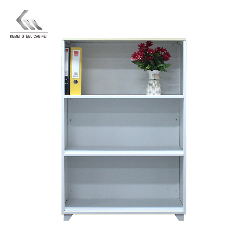 Metal Steel Ventilation Shoe Cabinet With 3 Shelves And Wooden Pattern Metal Cupboard