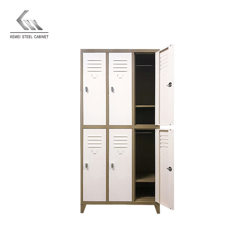 Home Storage steel Cabinet Organizer Chinese Style locker Multiple Doors Wardrobe