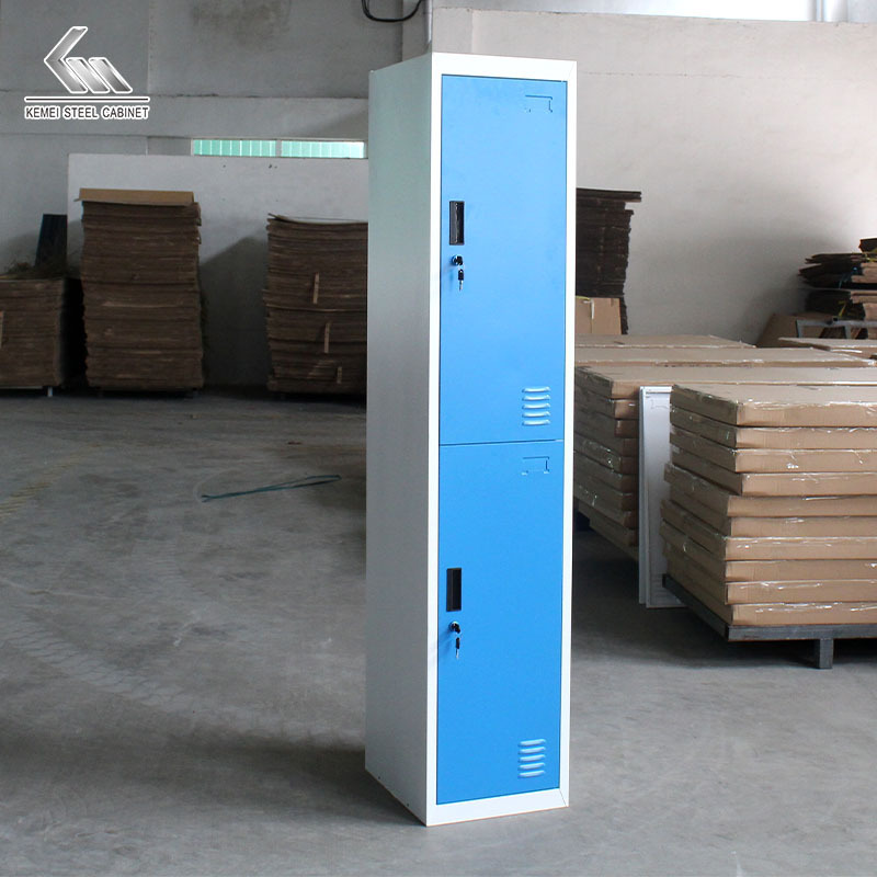 student sport hospital dormitory fitness worker steel two doors iron storage locker cabinet