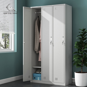 KD Modern steel design clothes cabinet hanging locker dressing storage furniture