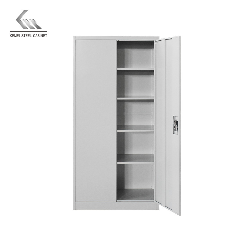 Double Door Office Storage Cabinets easy Assemble Filing Wardrobe Metal Cabinets Office Furniture Home Office