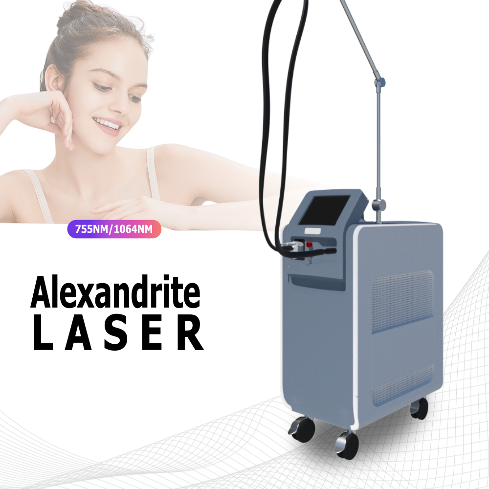 2024 New laser hair removal full bikini underarms Alexandrite lazer 755nm 1064nm two waves laser depilacion machine