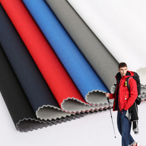 Elastic 4 Way Water Repellent Fabric Stretch Mechanical Stretch Bonded Recycled Polyester Polar Fleece 3 Layer Chiffon Fabric