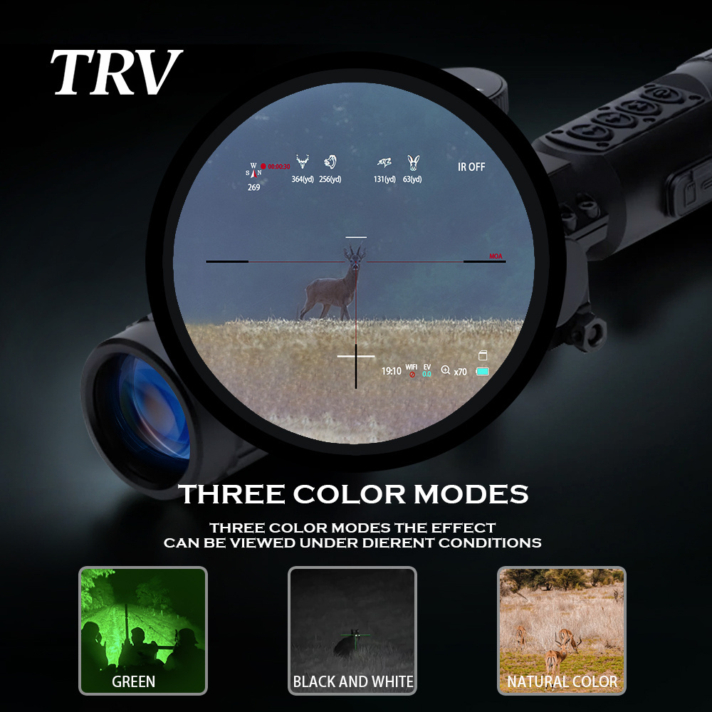 Newest Zoom Night Vision Hunting Scope With Infrared Laser Digital Optic Scope Supports Zero Stop Long Range Scope 7-19X