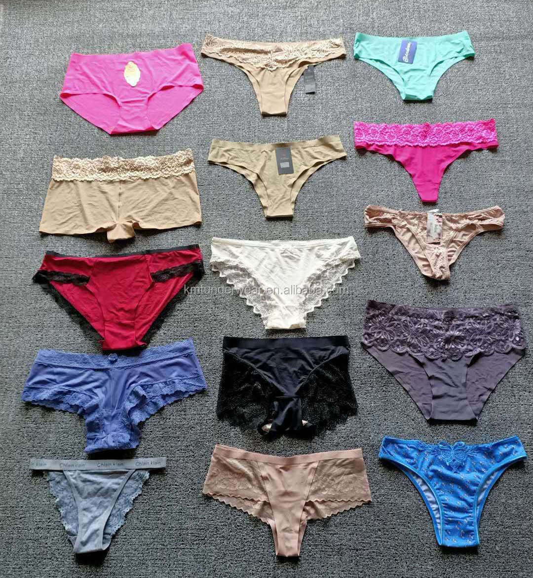 Promotion Orange Sexy Bras N Woman Wearing Second Hand Used Bra And Panties