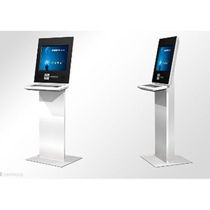 free standing touch screen self service information kiosk