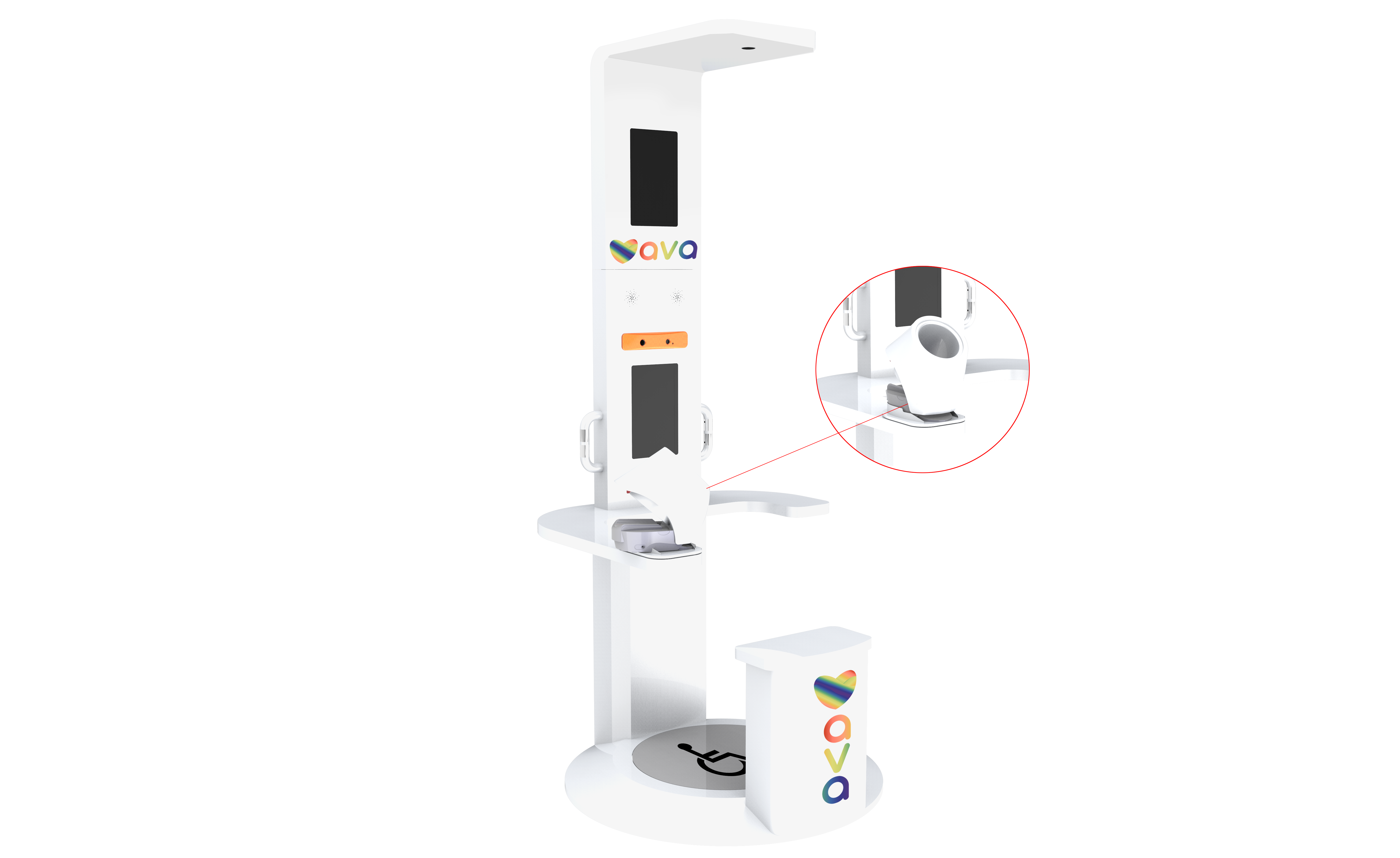 Dual-Screen Touch Screen Healthcare Blood Pressure and BMI Check Kiosk