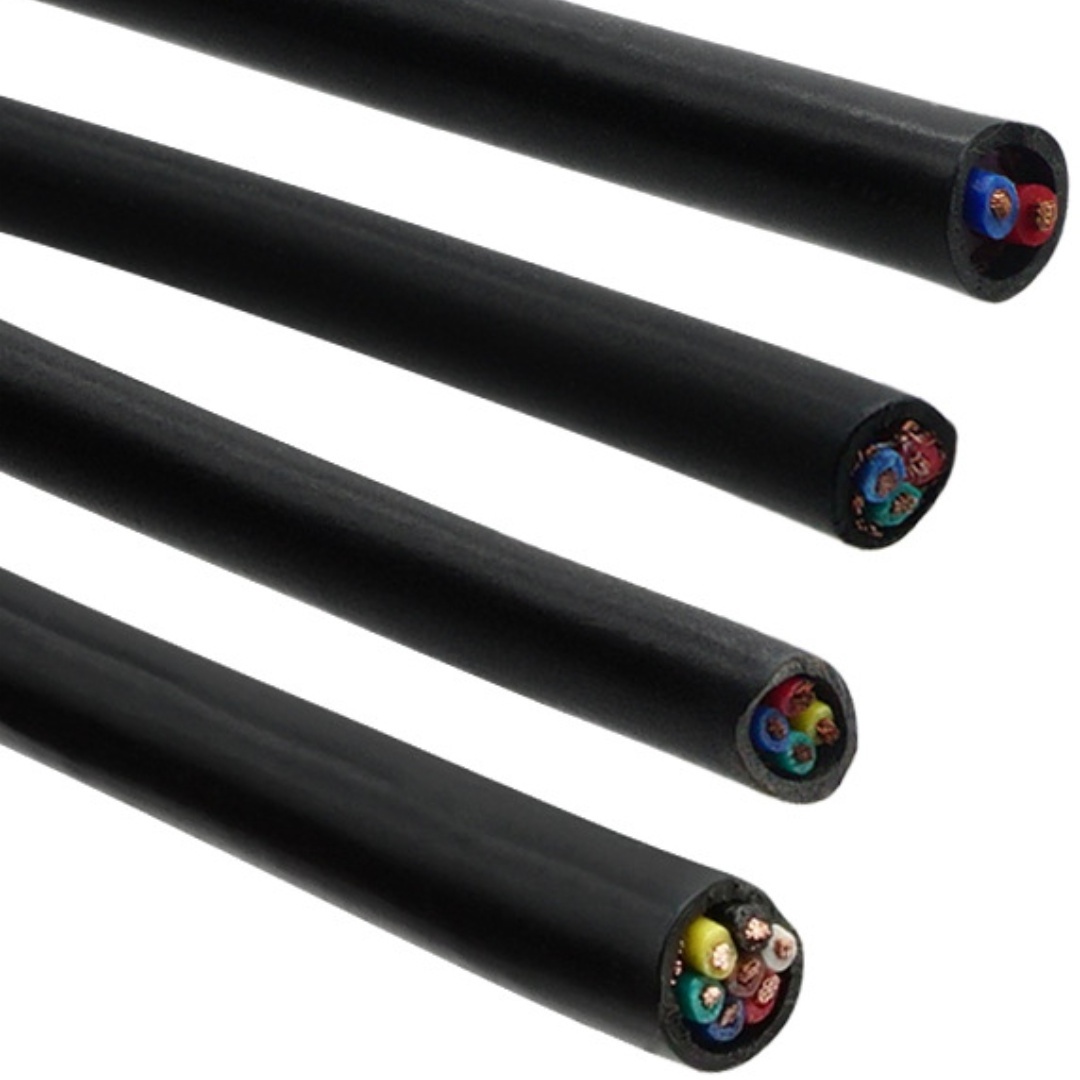 Customized size shielded cable electrical wire Two cores - Five cores sheath wire power cable