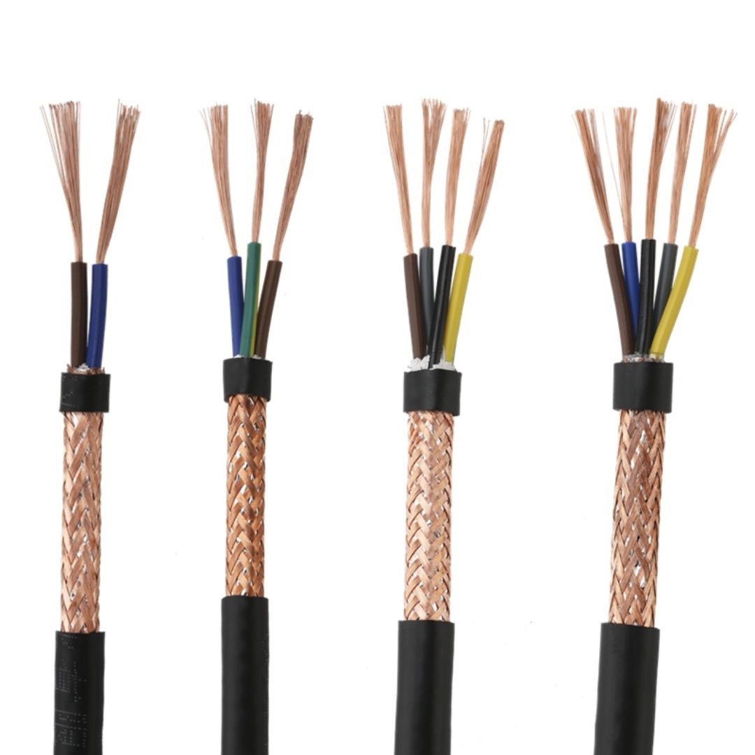 Customized size shielded cable electrical wire Two cores - Five cores sheath wire power cable