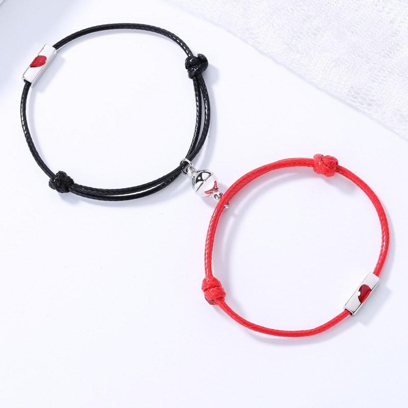 Couple Magnetic Rope Bracelets Mutual Attraction Boyfriend Girlfriend Mom Daughter Sister Friendship BFF Gifts