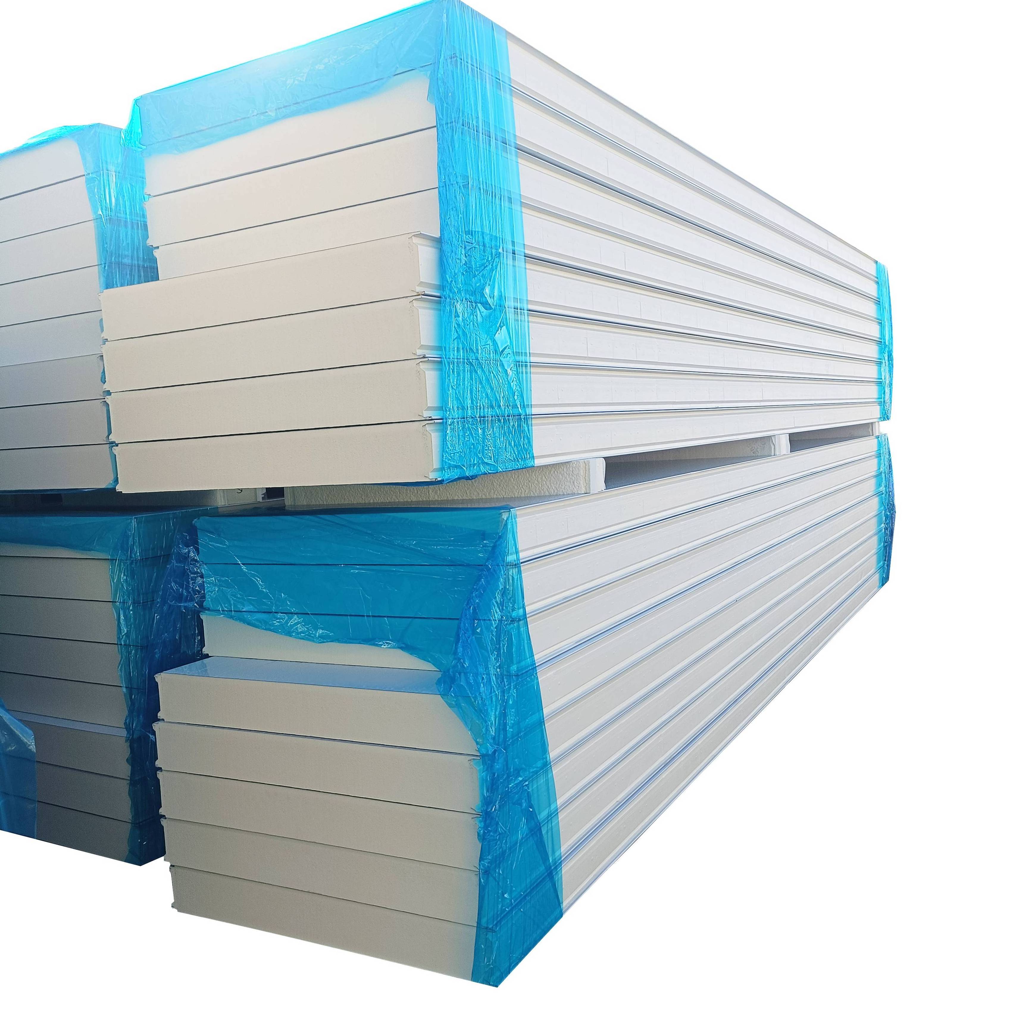 50/100/120/150/200mm wall and ceiling foam insulated fireproof PU/PIR/PUR sandwich panels for cold rooms