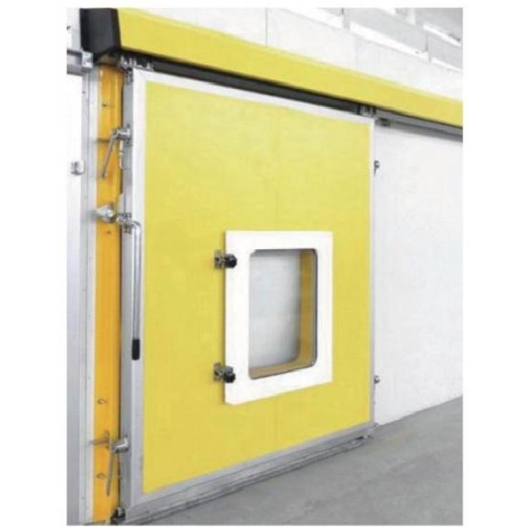 walk in cooler air tight 4'insulated cold room door with resistors pair/aluminium railing sliding door for cold room