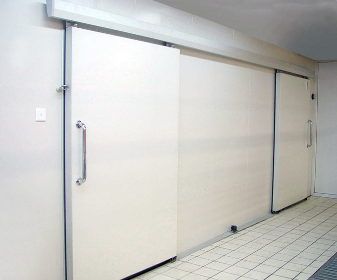 Fire retardant high efficiency double plastic frame sliding door/half-buried door