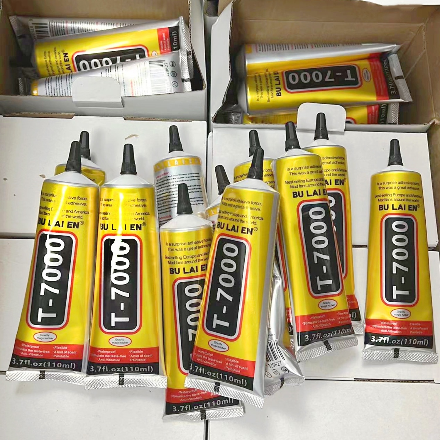 Bulaien T7000 black glue 110ml Hot Sales 15ml 50ml 110ml Glue T-7000 B7000 For Mobile Phone Repair